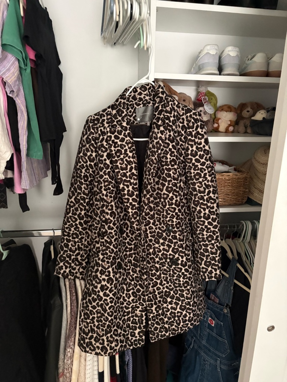 Anthropologie Leopard Print Women’s Coat - Brown/Black